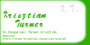 krisztian turmer business card