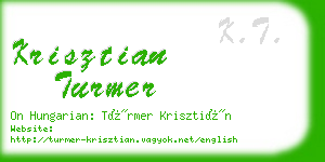 krisztian turmer business card